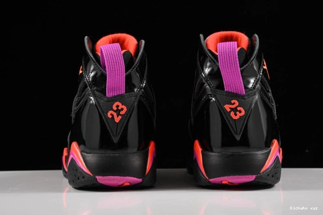 Patent Retro Black Air Jordan 7 313358-006 0713